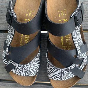 Birkenstock Pisa Sandals, 37, Zebra